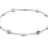 Sterling Silver Blue Topaz Orbit Bracelet