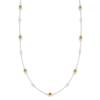Citrine Curvy Chiffon 18K White Gold Necklace