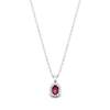 Cleopatra Red Garnet Silver Pendant