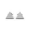 Athena Cubic Zirconia Filled Triangular Earrings