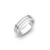 Esteban Sterling Silver Grooved Ring