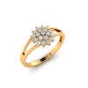 Yellow Gold Y Shaped Dhalia Inspired Ring