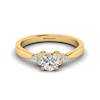 Yellow Gold Brilliant Cut Diamond Engagement Ring Jasmine