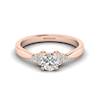 Rose Gold Brilliant Cut Diamond Engagement Ring Jasmine