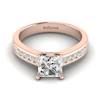 Diamond Rose Gold Princess Cut Engagement Ring Pharos
