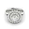 Diamond White Gold Cluster Engagement Ring Aquila