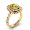 Yellow Sapphire Yellow Gold Halo Engagement Ring Corona