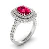 Sophisticated Ruby Ring with Conflict-free Accent Diamonds by Brilliyond