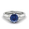 Blue Sapphire White Gold Solitaire Engagement Ring Byond