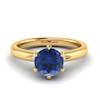 Blue Sapphire Yellow Gold Solitaire Engagement Ring Byond