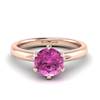 Pink Sapphire Rose Gold Solitaire Engagement Ring Byond