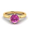 Pink Sapphire Yellow Gold Solitaire Engagement Ring Byond