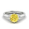 Yellow Sapphire White Gold Solitaire Engagement Ring Byond
