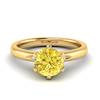 Yellow Sapphire Yellow Gold Solitaire Engagement Ring Byond