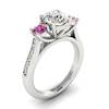 Diamond White Gold Colour Accented Engagement Ring Paradise