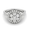 Diamond White Gold Cluster Engagement Ring Lantana