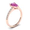 Pink Sapphire Rose Gold Solitaire Engagement Ring Hera
