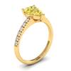 Yellow Sapphire Yellow Gold Solitaire Engagement Ring Hera