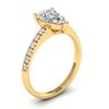 Diamond Yellow Gold Solitaire Engagement Ring Hera