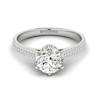 Diamond White Gold Round Engagement Ring Theia