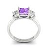 Amethyst White Gold Princess Cut Engagement Ring Capri