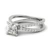 Diamond White Gold Princess Cut Engagement Ring Florentine