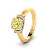 Yellow Sapphire Yellow Gold Two Tone Engagement Ring Passiflora