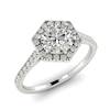 Diamond White Gold Halo Engagement Ring Niagara
