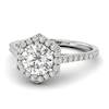 Diamond White Gold Halo Engagement Ring Niagara