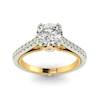 Diamond White Gold Two Tone Engagement Ring Alpine