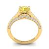 Yellow Sapphire Yellow Gold Brilliant Cut Engagement Ring Stargate