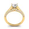Diamond Yellow Gold Brilliant Cut Engagement Ring Stargate