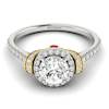 Diamond White Gold Two Tone Engagement Ring Helen