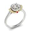 Diamond White Gold Two Tone Engagement Ring Helen