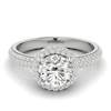 Diamond White Gold Halo Engagement Ring Whirlpool