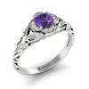 Amethyst White Gold Vintage Engagement Ring Country Road