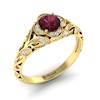 Garnet Ring Yellow Gold Vintage Country Road