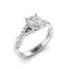 Diamond White Gold Round Engagement Ring Novia