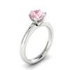 Morganite White Gold Solitaire Engagement Ring Byond