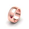 Matte and Gloss Rose Gold Men's Ring