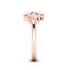 Twisted Diamond Engagement Ring Solemna in Rose Gold 