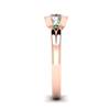 Bezel Diamond Engagement Ring Pacific in Rose Gold 