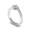 Diamond Twist Engagement Ring Andromeda in Platinum 