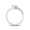 Diamond Twist Engagement Ring Andromeda in Platinum 