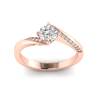 Twist Diamond Engagement Ring Andromeda in Rose Gold 