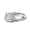 Diamond Split band Engagement Ring Meera in Platinum 