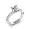 Diamond Princess cut Engagement Ring Sierra in White Gold 