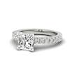 Diamond Princess cut Engagement Ring Sierra in White Gold 