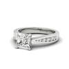 Princess cut Diamond Engagement Ring Vanessa in White Gold 