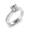 Princess cut Diamond Engagement Ring Vanessa in White Gold 